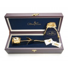 Gold Rose & Purple Leaf Theme Jewellery Set